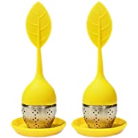 HelpCuisine infusor de te-infusionador-colador te-filtro te-infusores de te- Infusor en forma de hoja de Té hecho de…